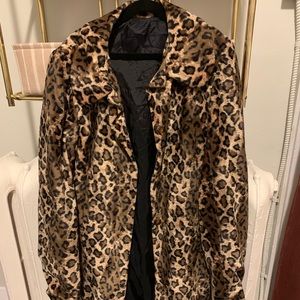 Gorgeous furry Leopard jacket